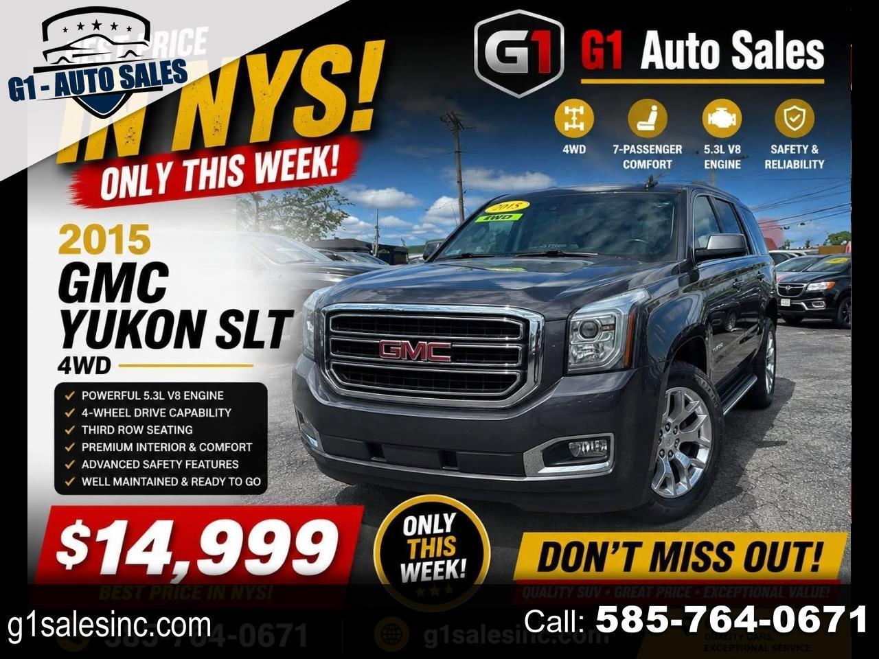 2015 GMC Yukon SLT 4WD