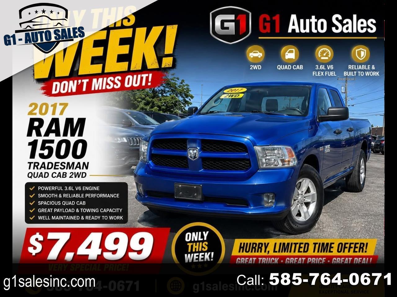 2017 RAM 1500 Tradesman Quad Cab 2WD