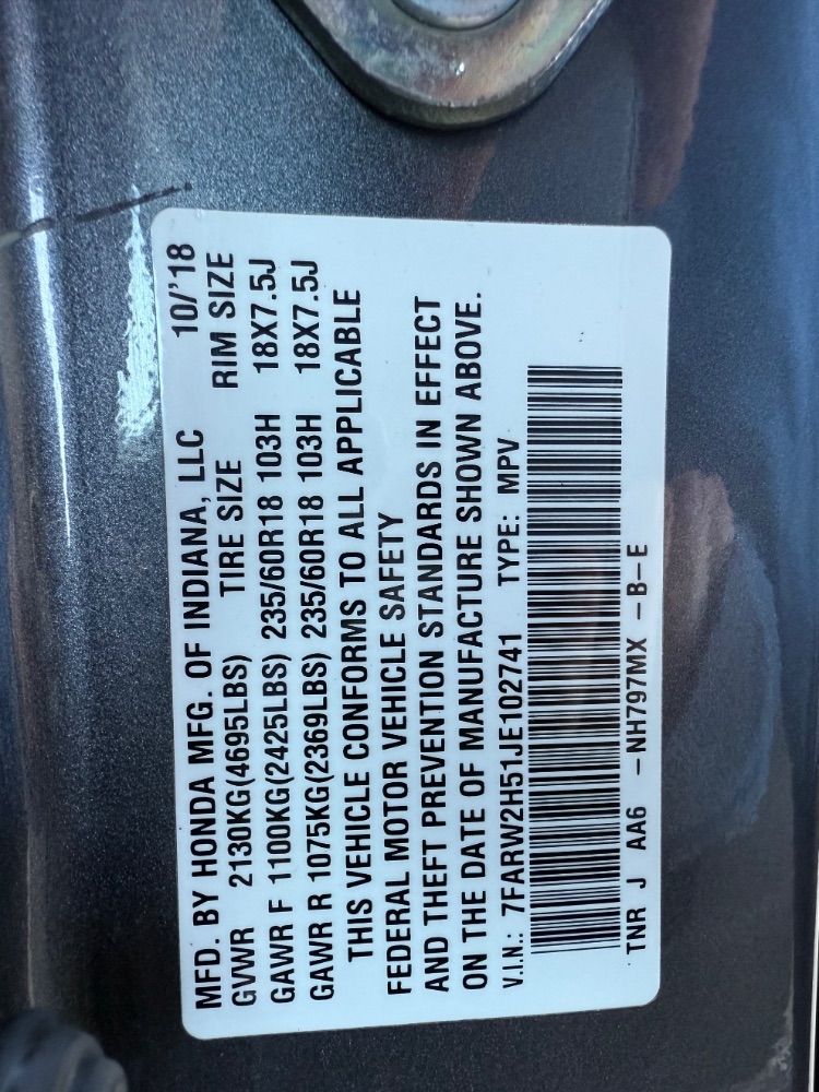 Honda CR-V EX AWD 2018