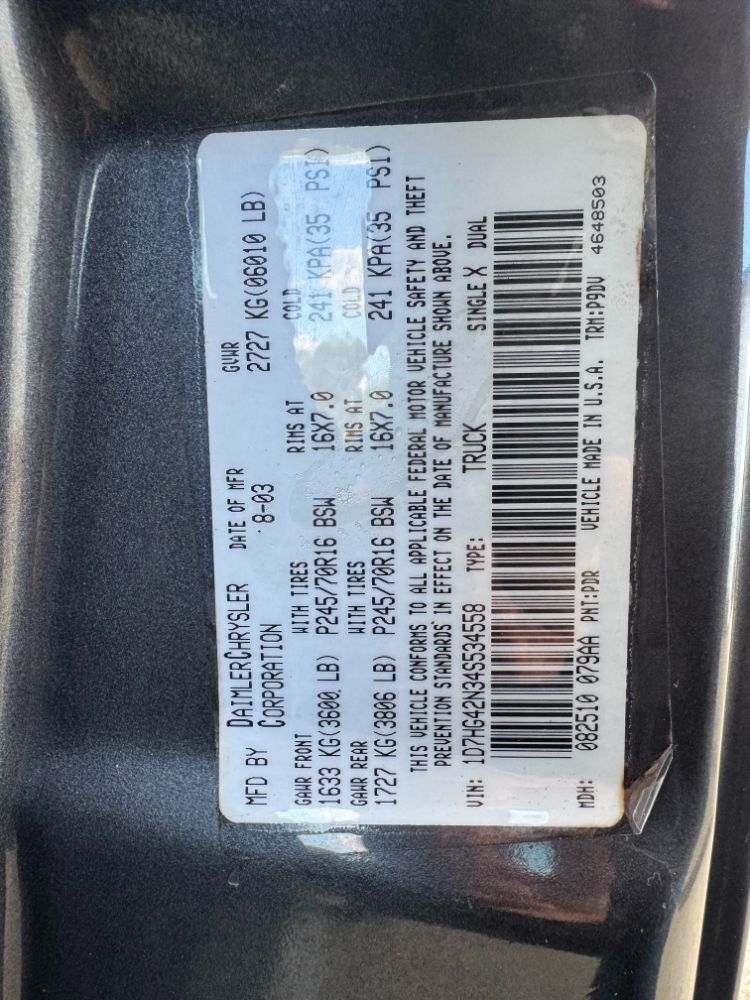 Dodge Dakota SLT Club Cab 4WD 2004