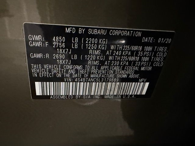 Subaru Outback  2020 Subaru Outback  2020