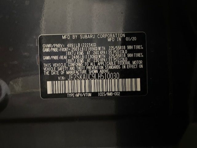 Subaru Forester  2020 Subaru Forester  2020