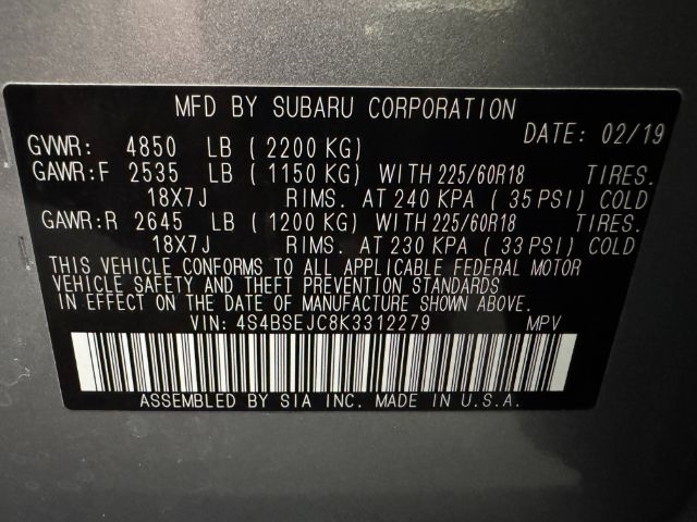 Subaru Outback  2019