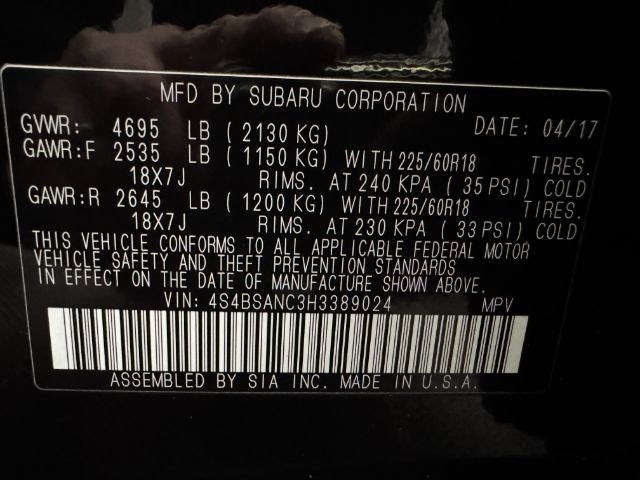 Subaru Outback  2017