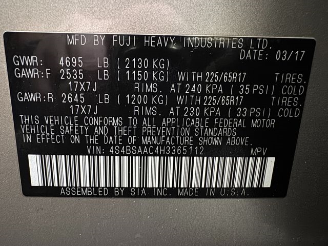 Subaru Outback  2017