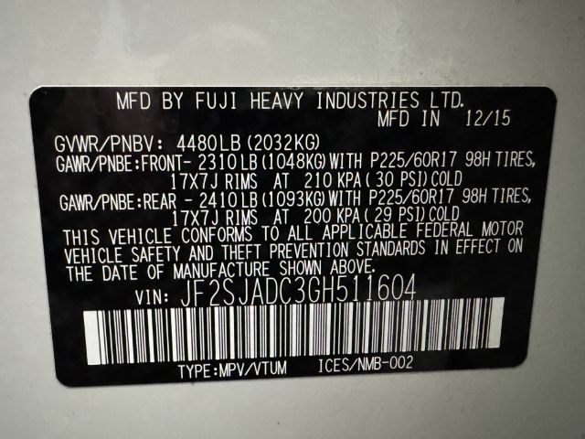 Subaru Forester  2016