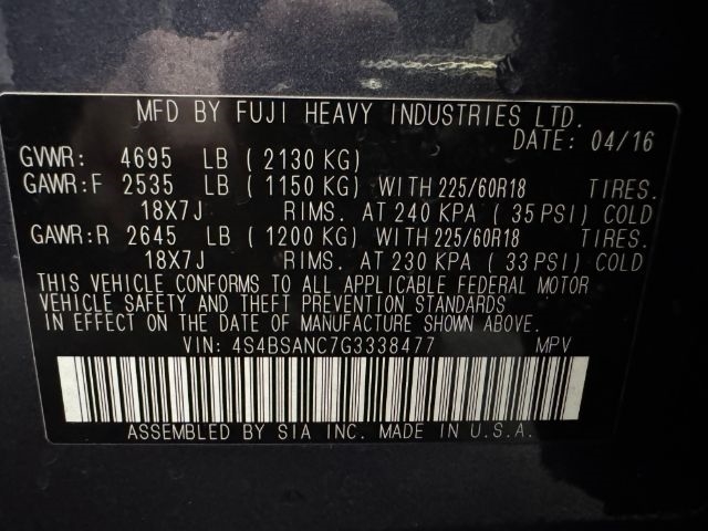 Subaru Outback  2016