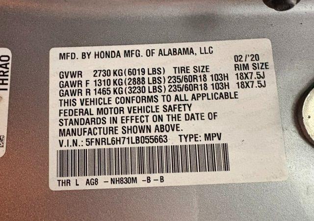 Honda Odyssey  2020