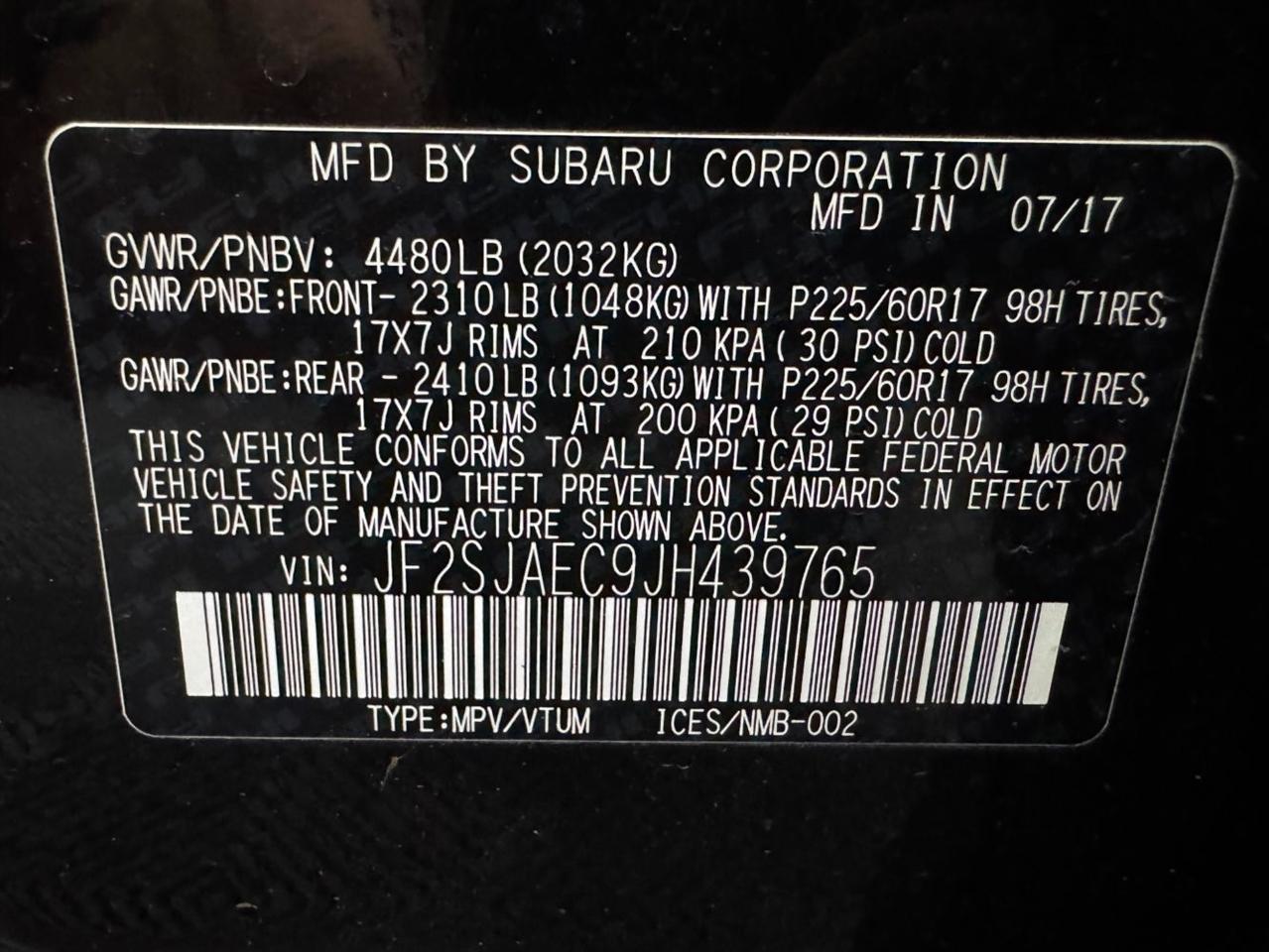 Subaru Forester 2.5i Premium CVT 2018