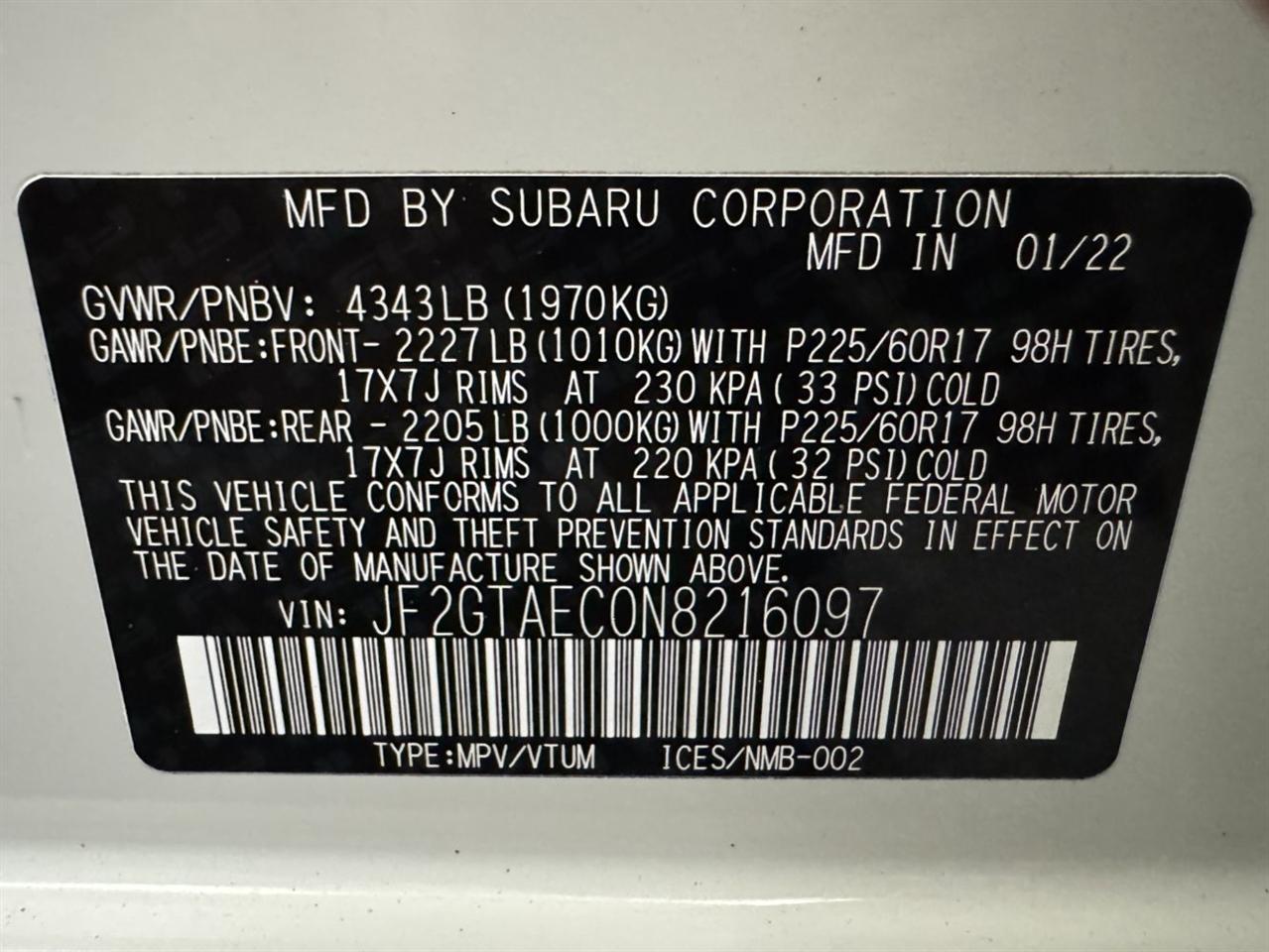 Subaru Crosstrek  2022