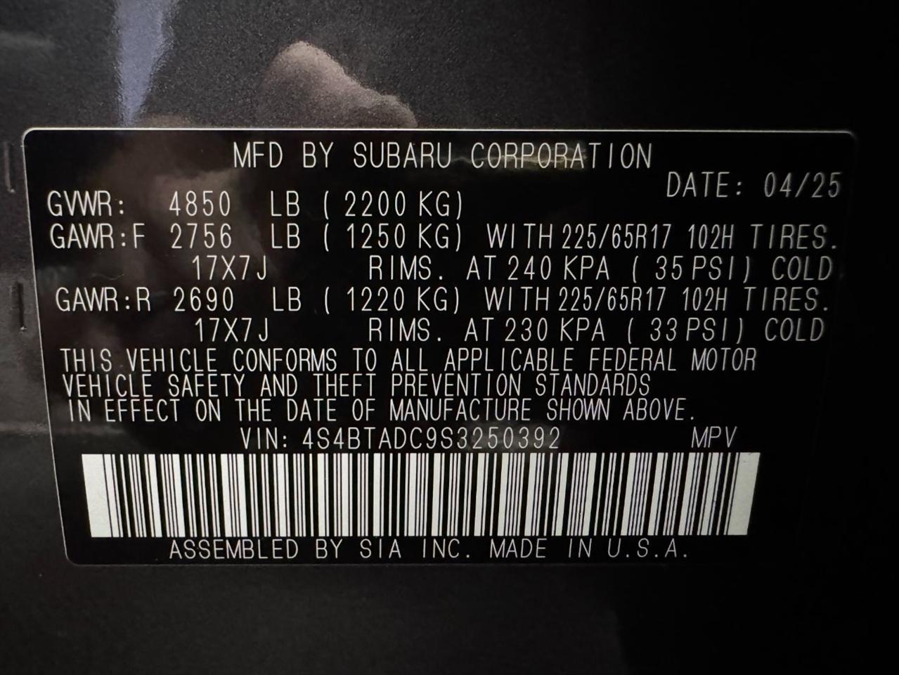 Subaru Outback  2025
