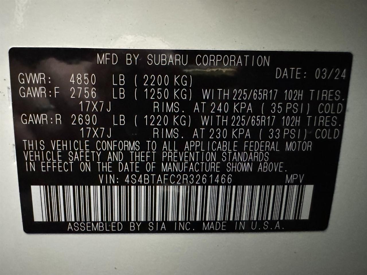 Subaru Outback  2024