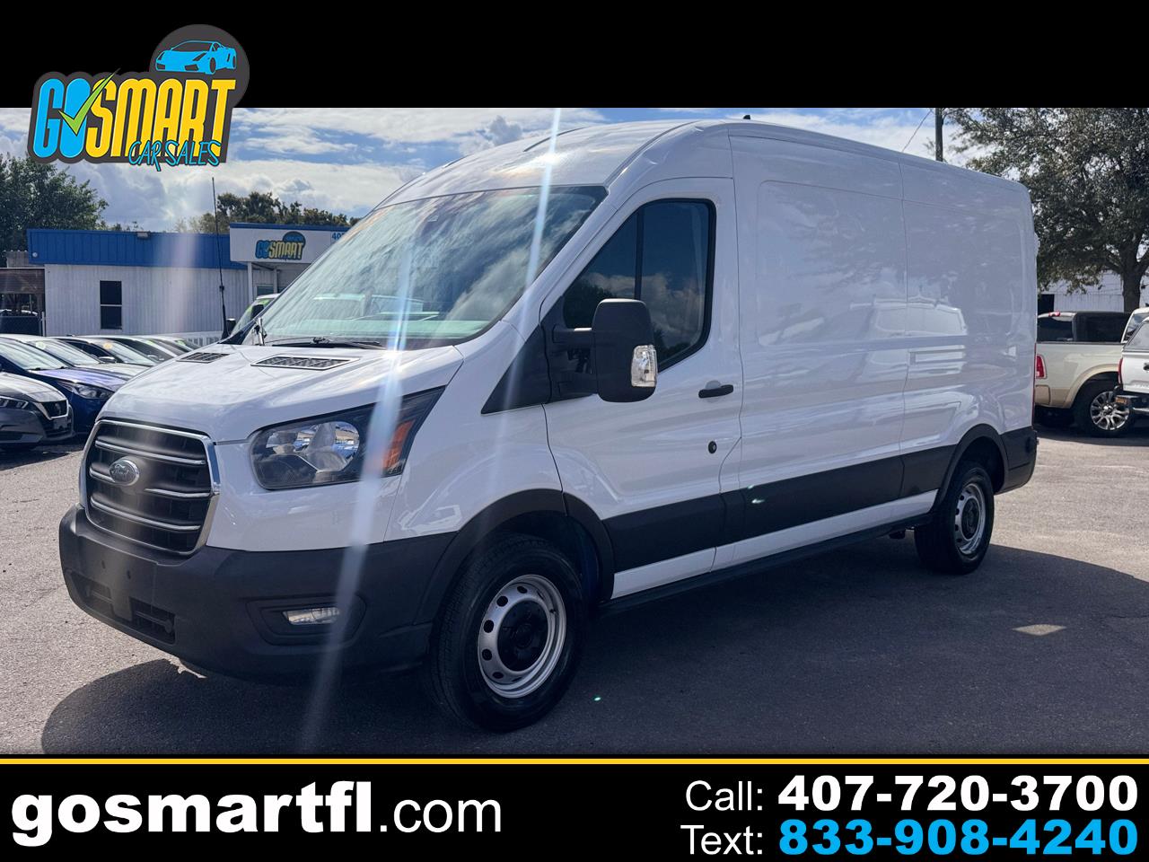 2020 Ford Transit Cargo Van T-250 148" Med Rf 9070 GVWR RWD