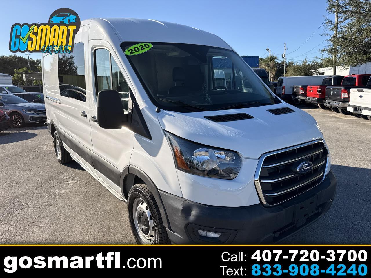 2020 Ford Transit Cargo Van T-250 148" Med Rf 9000 GVWR Sliding RH Dr