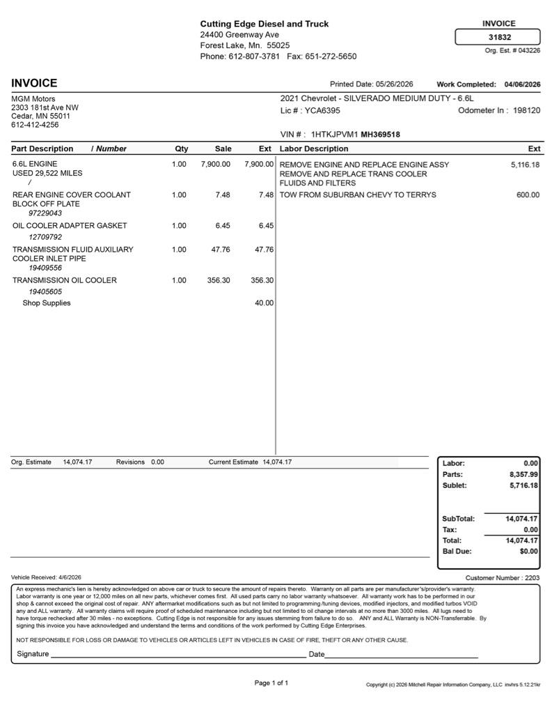 Chevrolet Silverado 6500 HD  2021