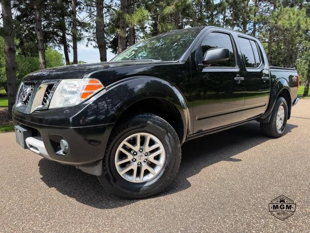 Black 2016 Nissan Frontier SL Crew Cab 4WD Pickup Truck Four-Wheel Drive Automatic
