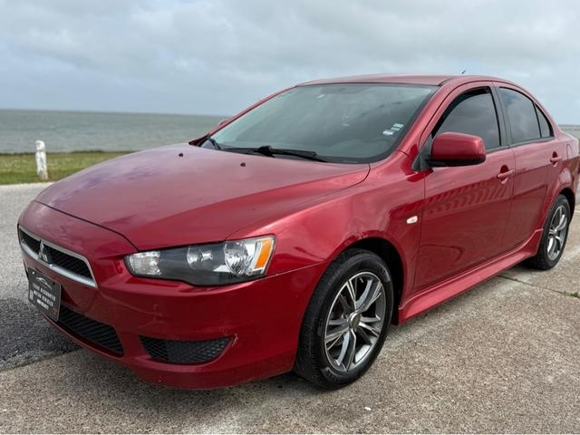 Red 2014 Mitsubishi Lancer ES Sedan Front-Wheel Drive Continuously Variable Transmission