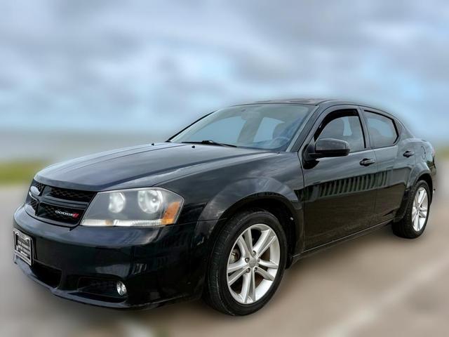 Black 2013 Dodge Avenger SXT FWD Sedan Front-Wheel Drive Automatic