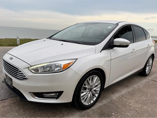 White 2015 Ford Focus Hatchback Front-Wheel Drive Automatic
