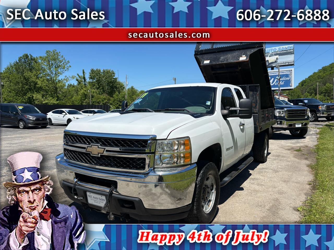 2011 Chevrolet Silverado 2500HD 4WD Ext Cab 158.2" Work Truck