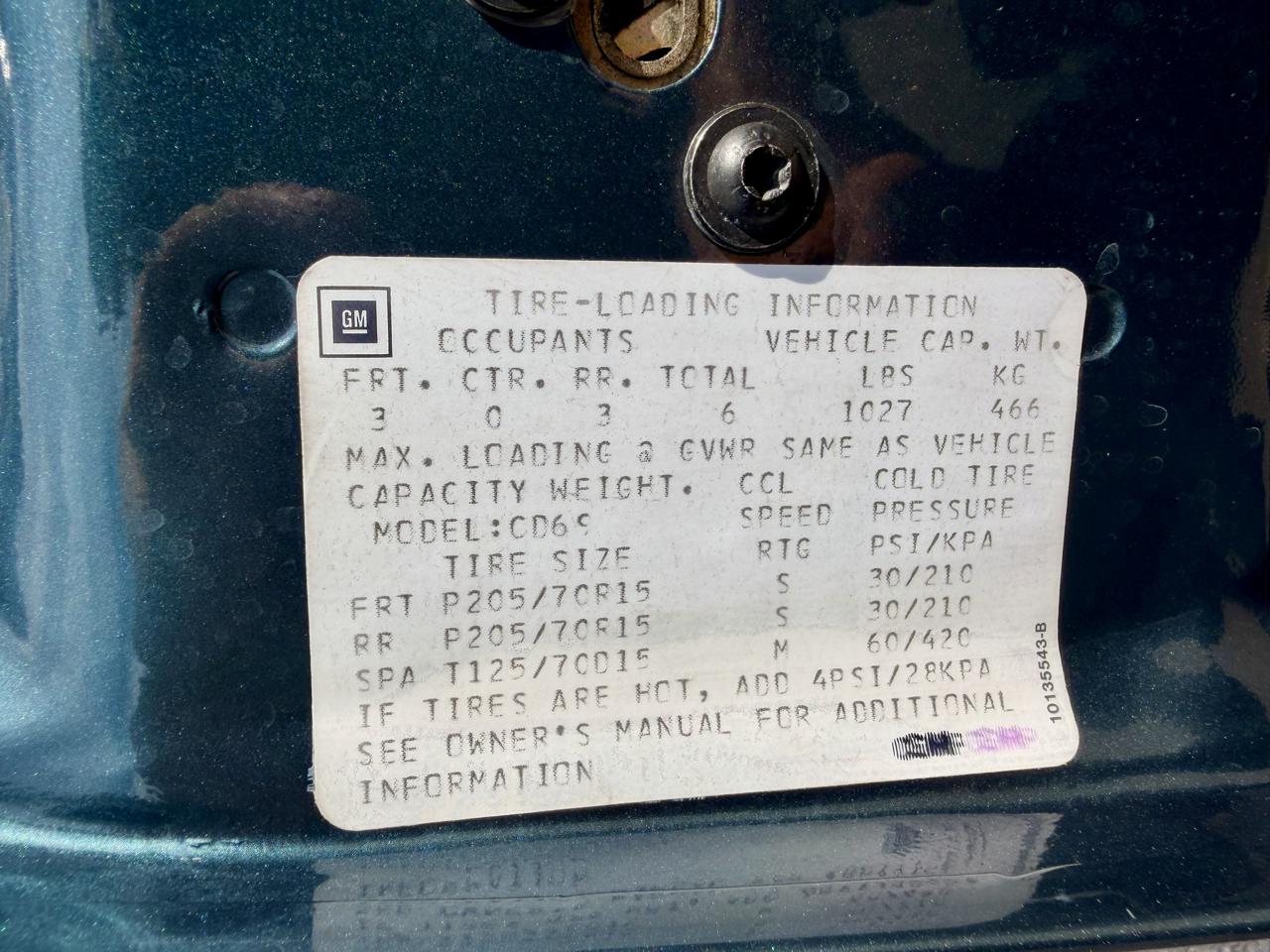 Cadillac DeVille Sedan 1993