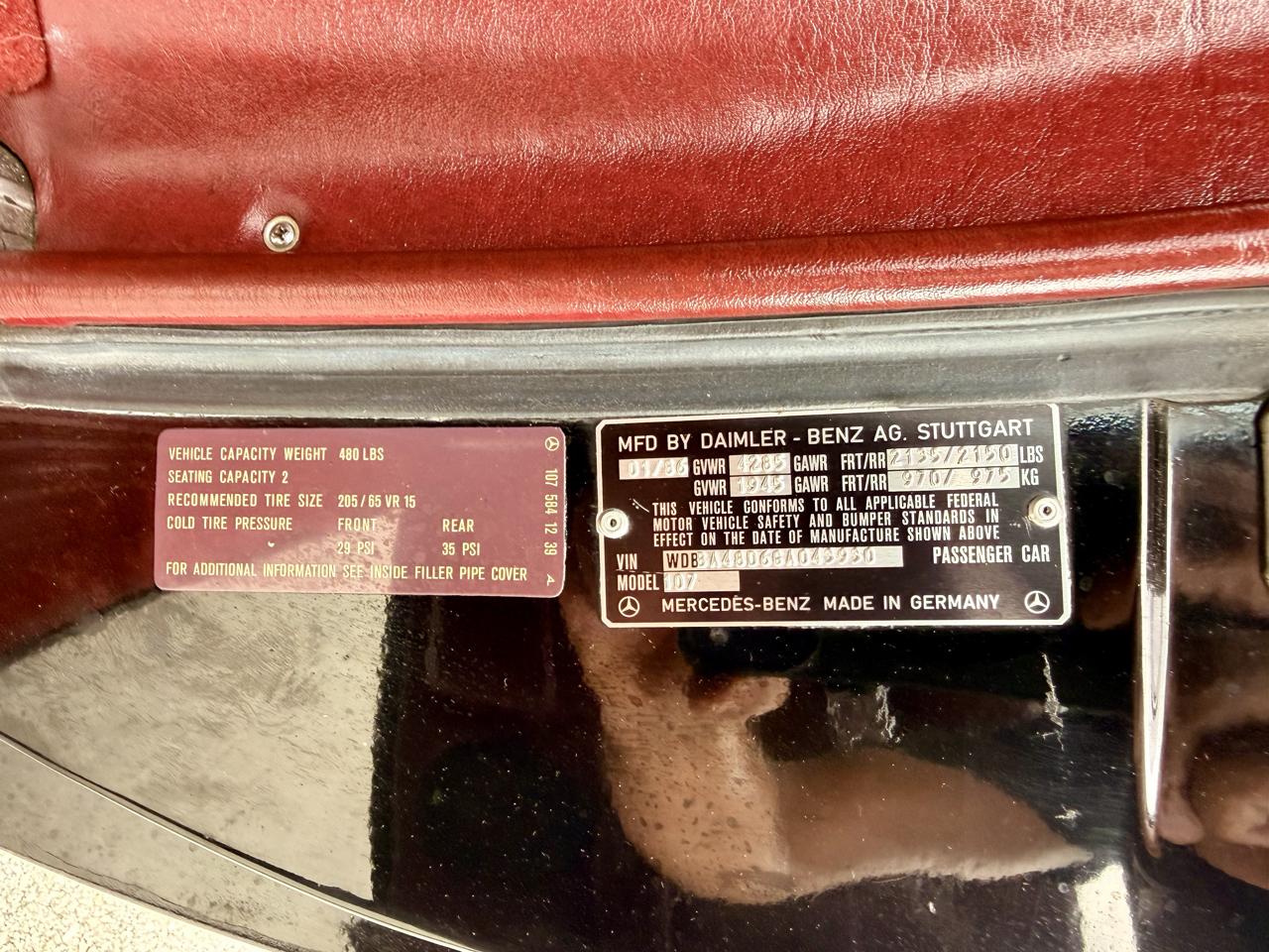 Mercedes-Benz 560 SL 1986