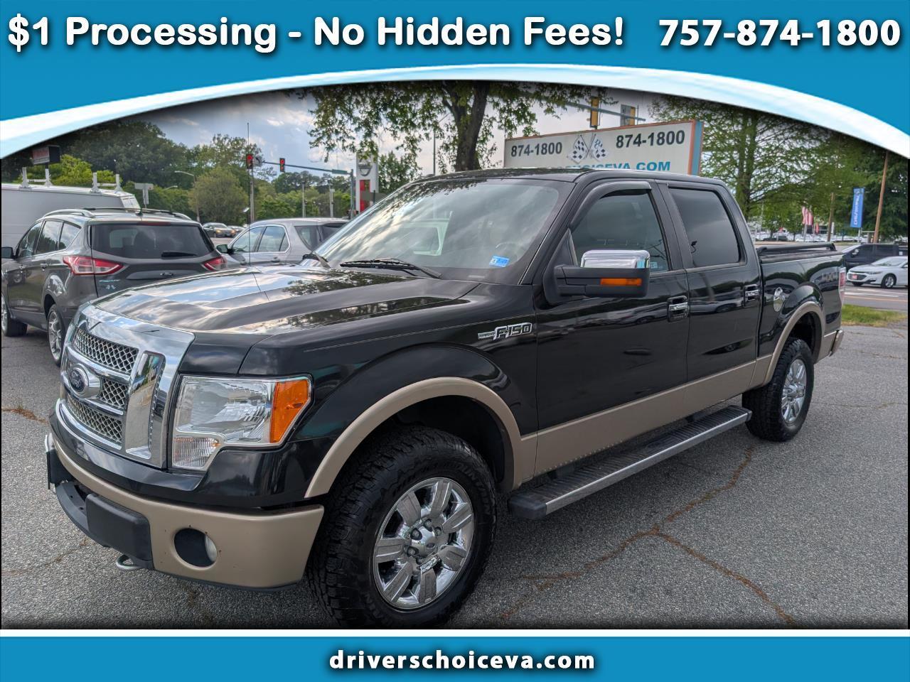 Ford F-150 4WD SuperCrew 145" Lariat 2012