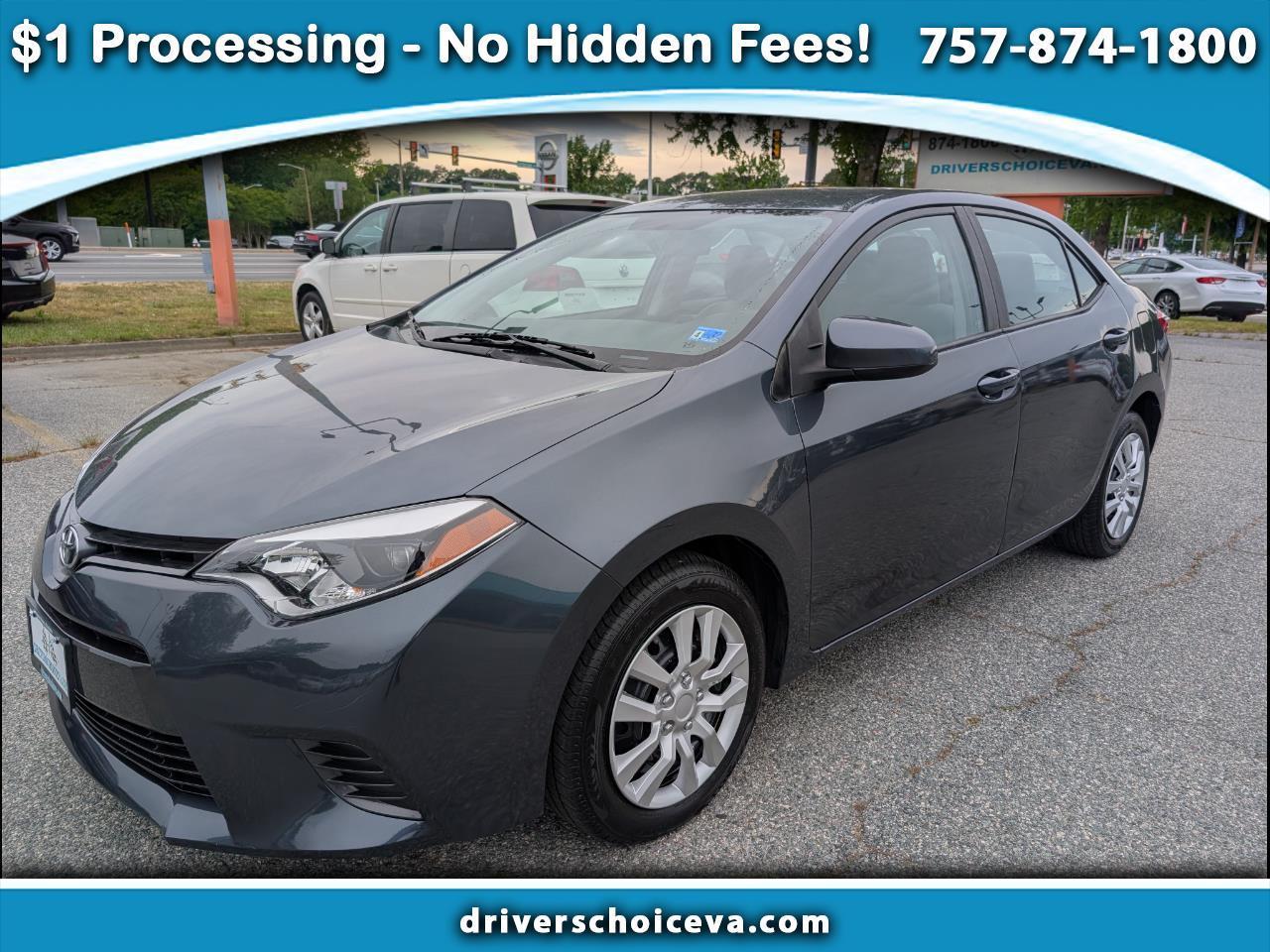 Toyota Corolla 4dr Sdn CVT S w/Special Edition Pkg (Natl) 2016