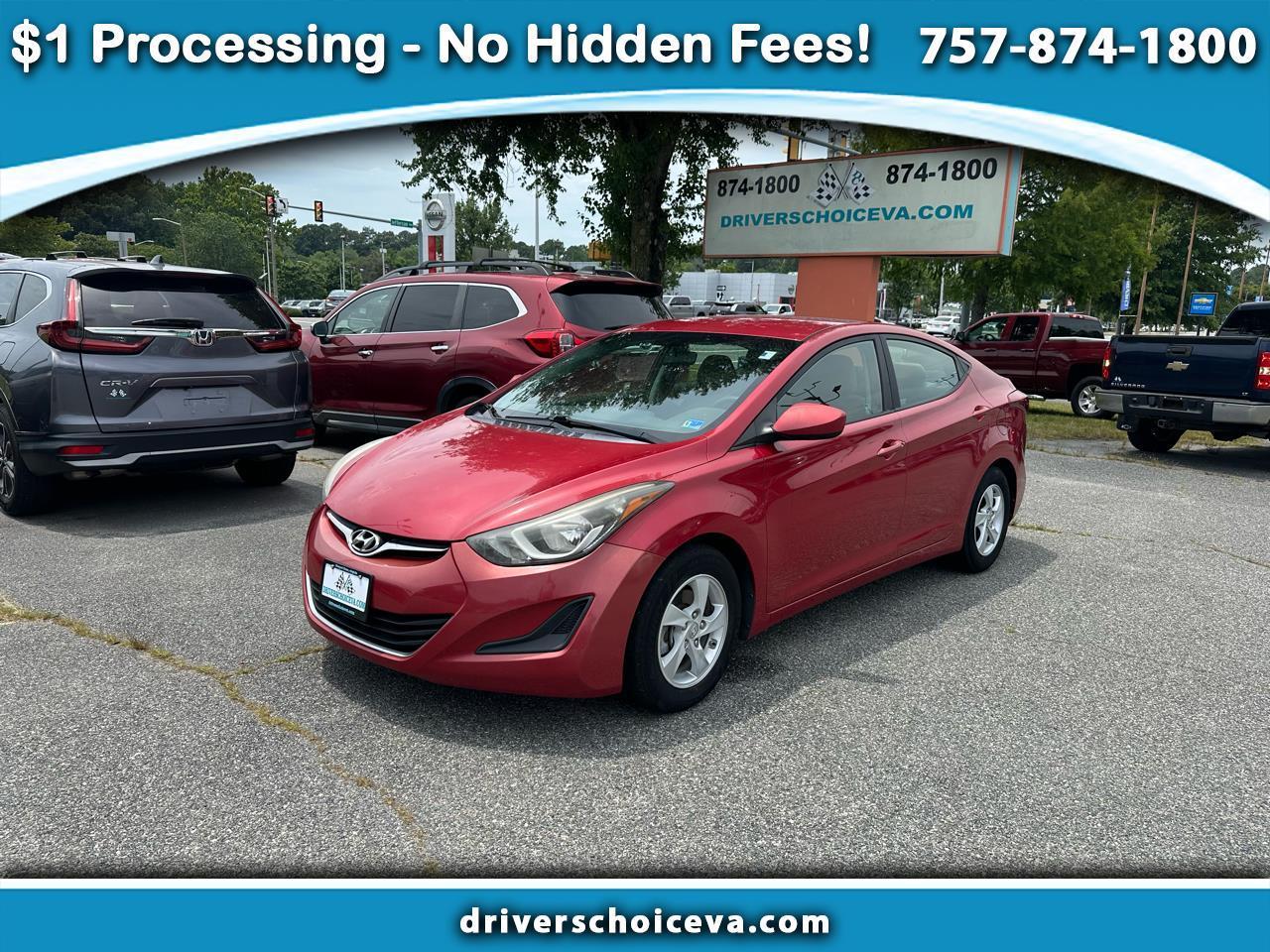 2015 Hyundai Elantra 4dr Sdn Auto SE (Ulsan Plant)