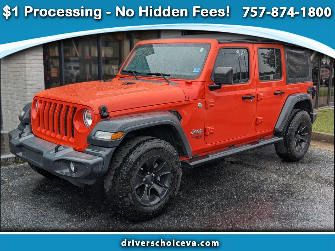 Jeep Wrangler Unlimited Sport S 4x4 2018