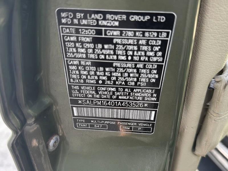 Land Rover Range Rover 4.6 HSE 2001