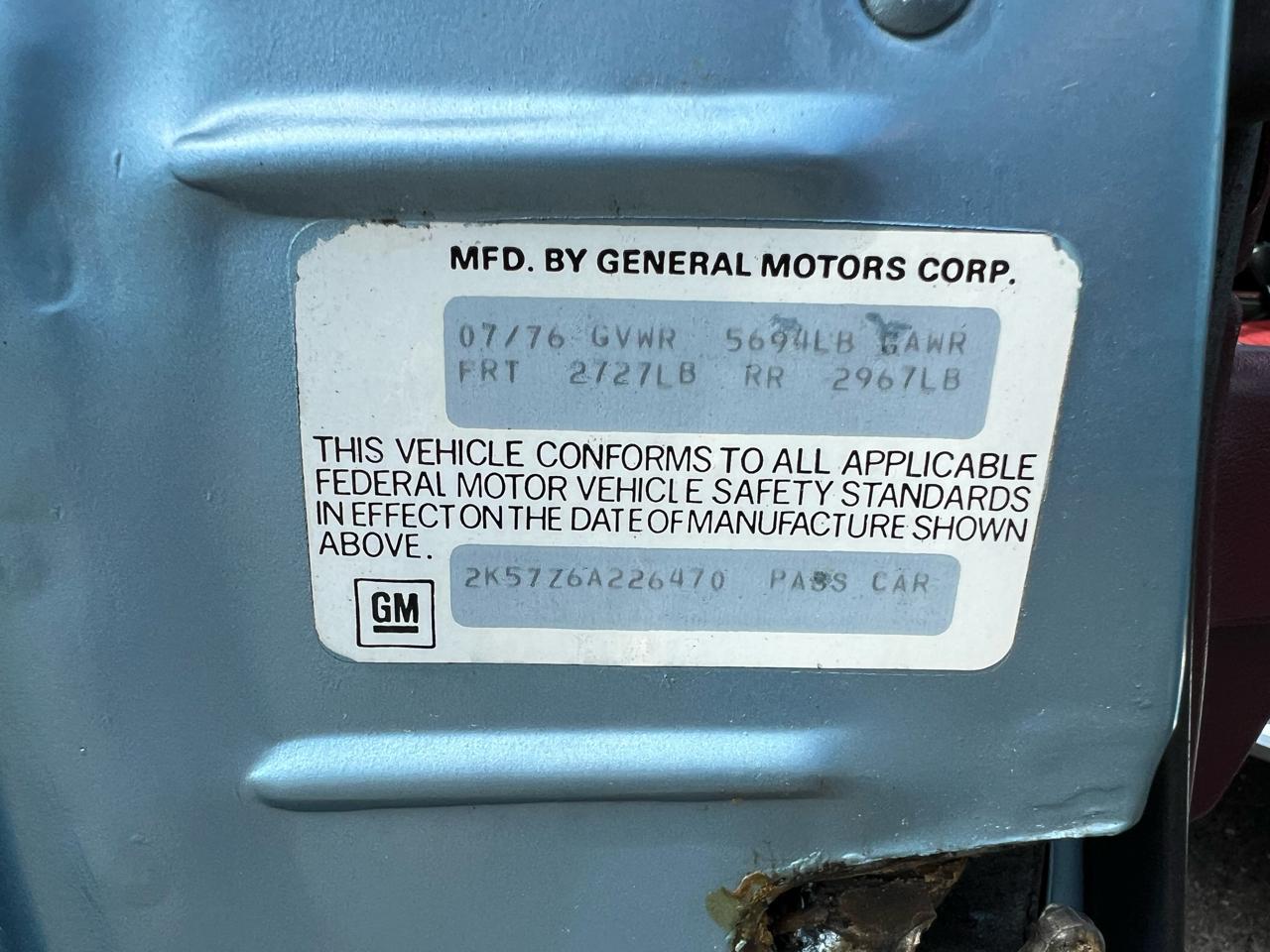 Pontiac Grand Prix 2dr Coupe LJ 1976