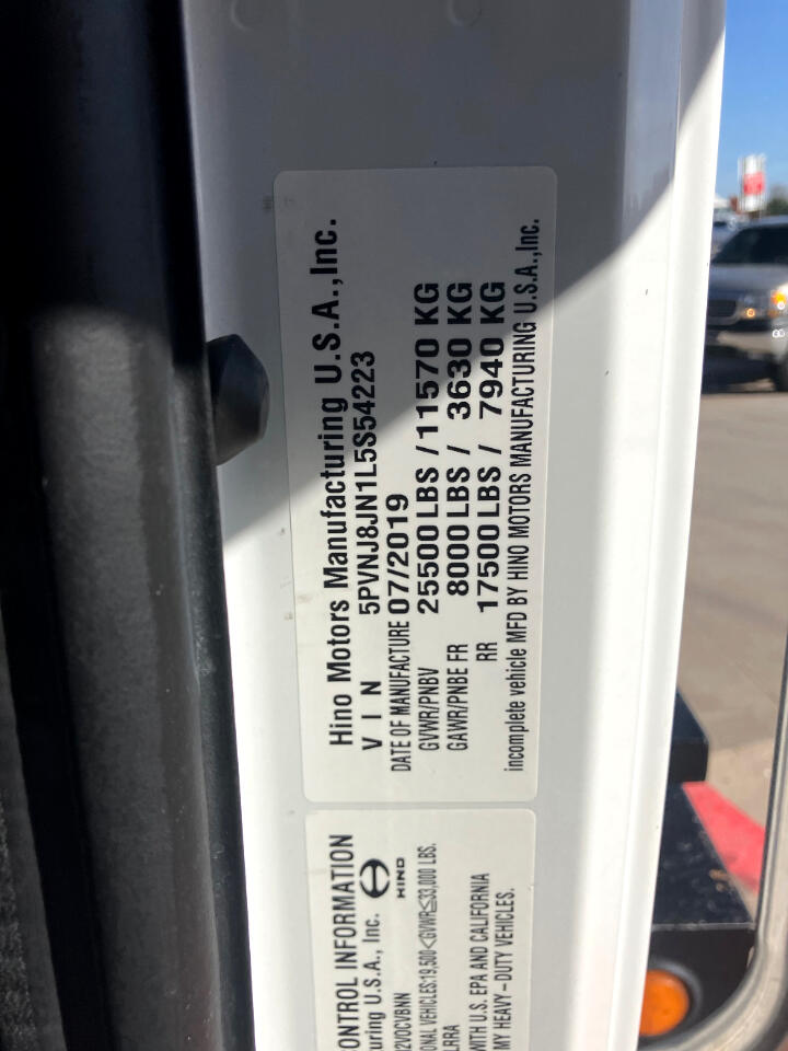 Hino Conventional Cab  2020