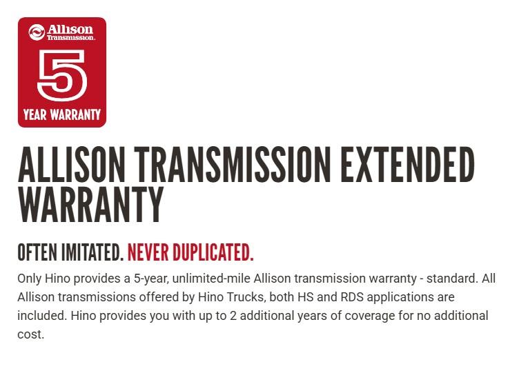 Hino 4x2 Incomplete Vehicle  2025