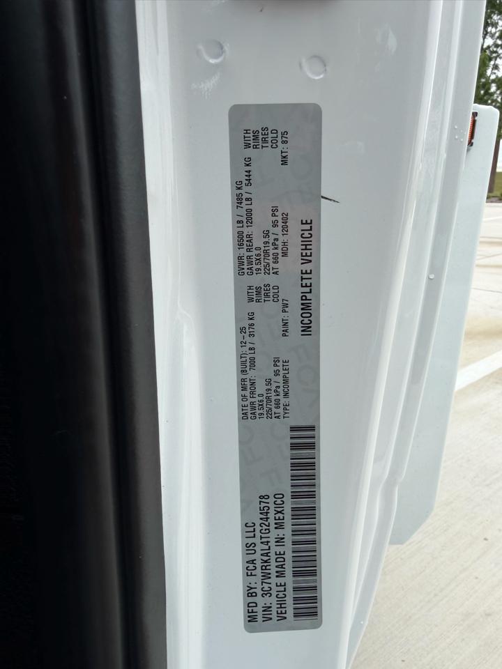 RAM 4500 Regular Cab SWB 2WD DRW 2026