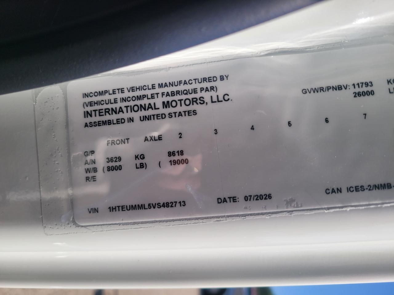 International MV607  2027