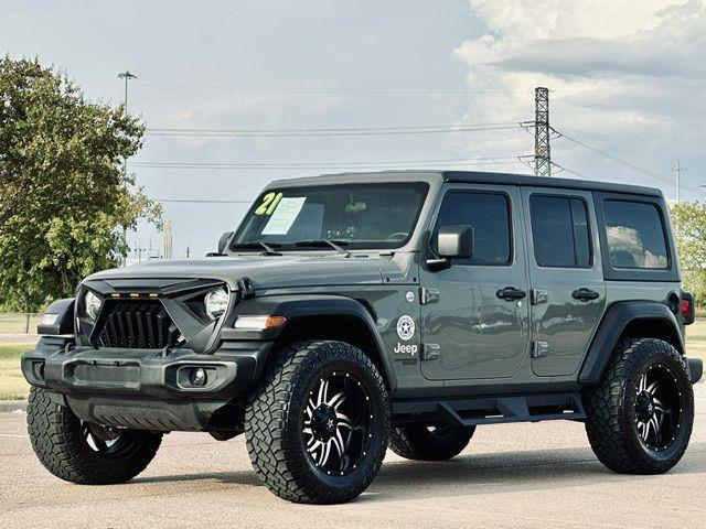 Gray 2021 Jeep Wrangler SUV / Crossover Four-Wheel Drive Automatic