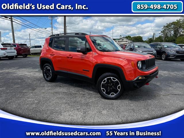 Orange 2017 Jeep Renegade Trailhawk 4WD SUV / Crossover Four-Wheel Drive Automatic