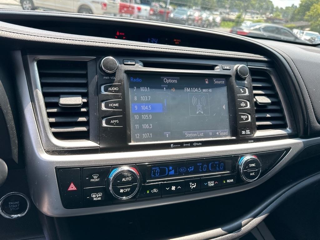 Toyota Highlander XLE V6 AWD (Natl) 2019