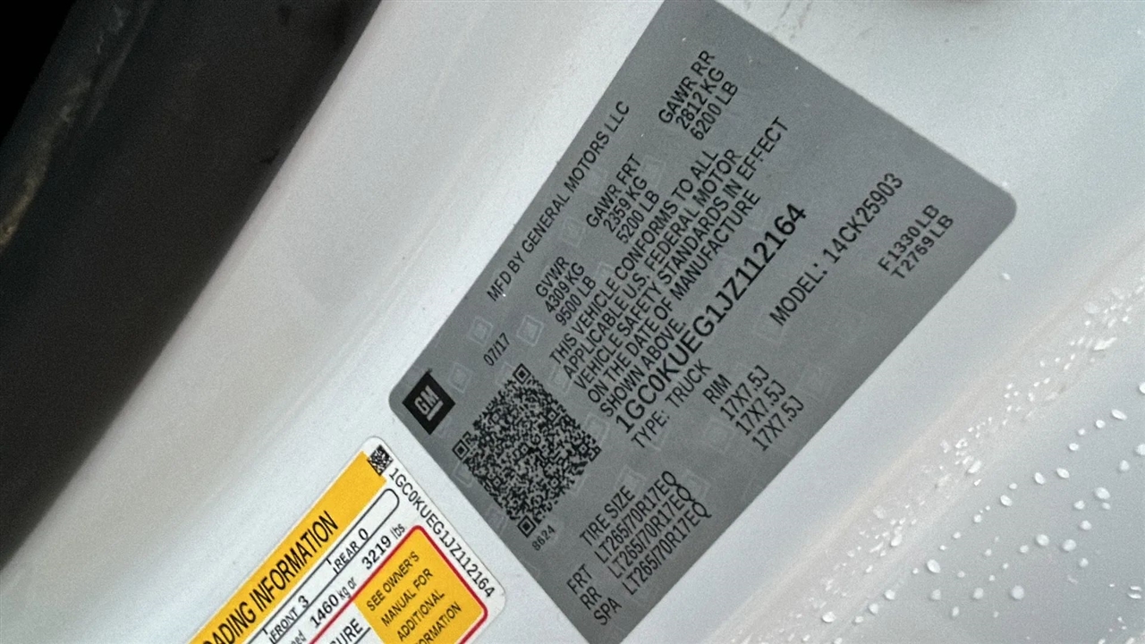 Chevrolet Silverado 2500HD Work Truck 4WD 2018