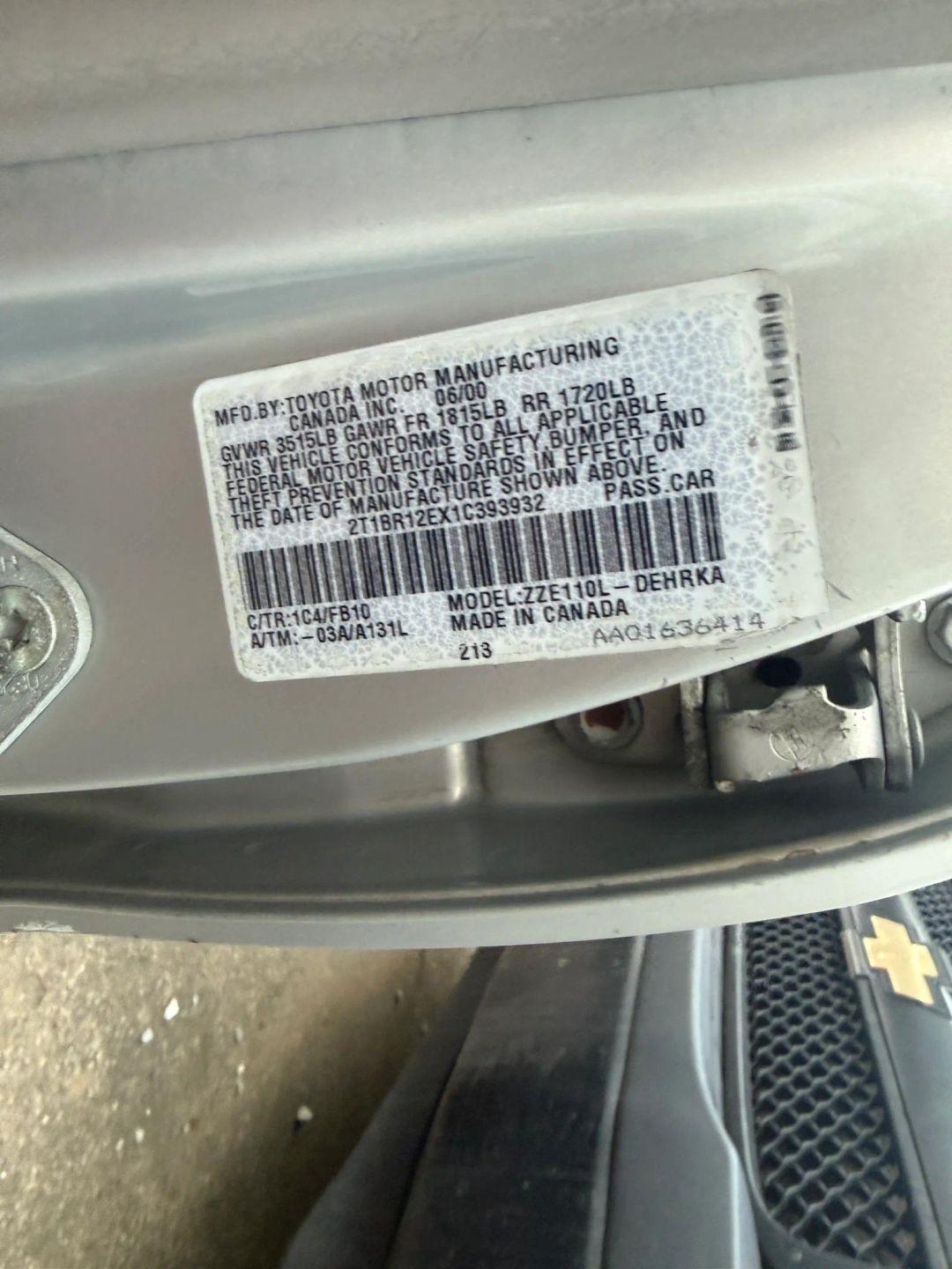 Toyota Corolla CE 2001