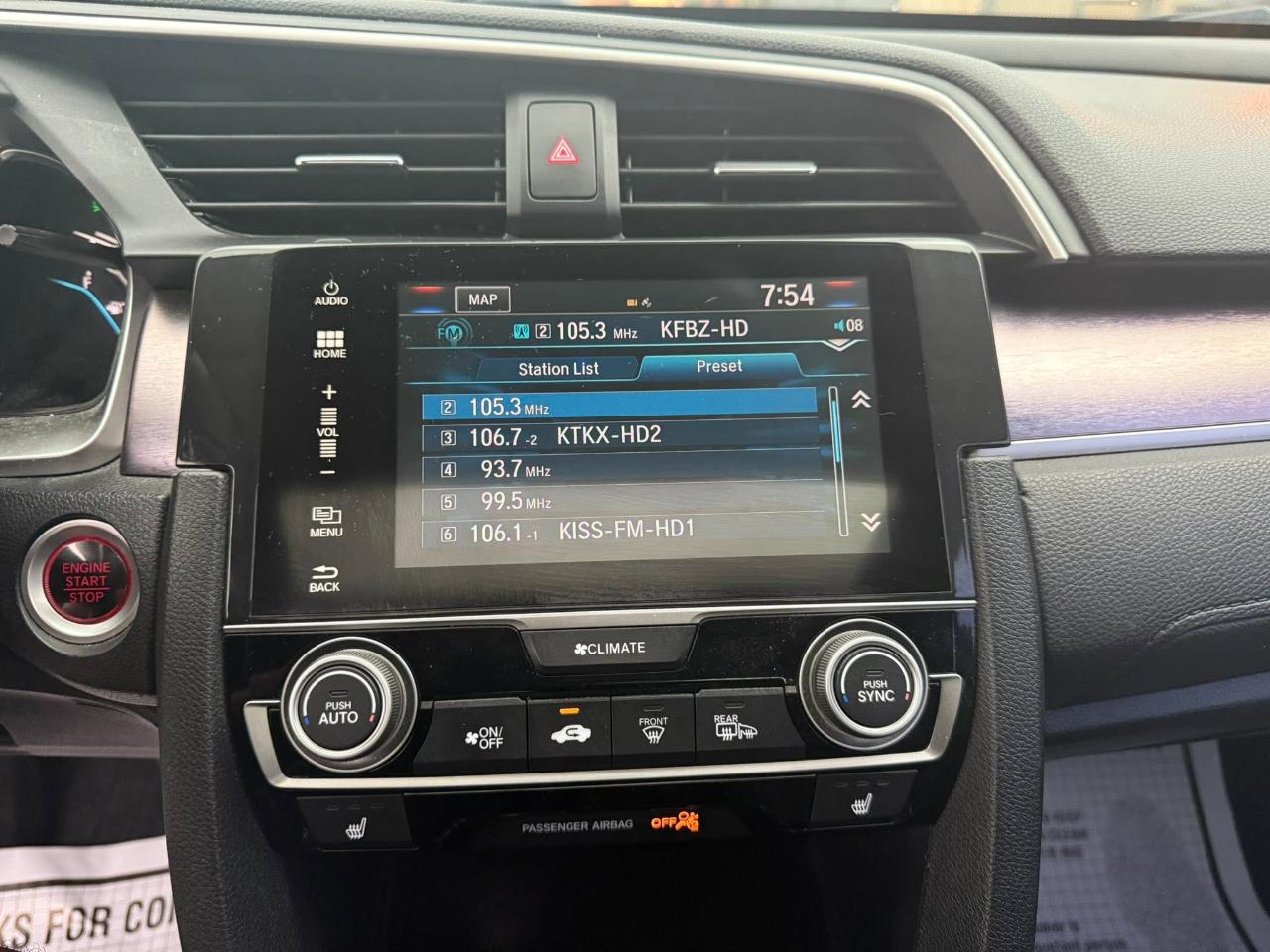 Honda Civic Touring Sedan CVT 2016