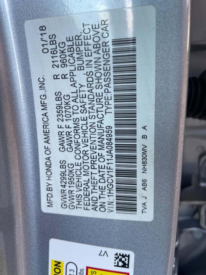 Honda Accord LX CVT 2018