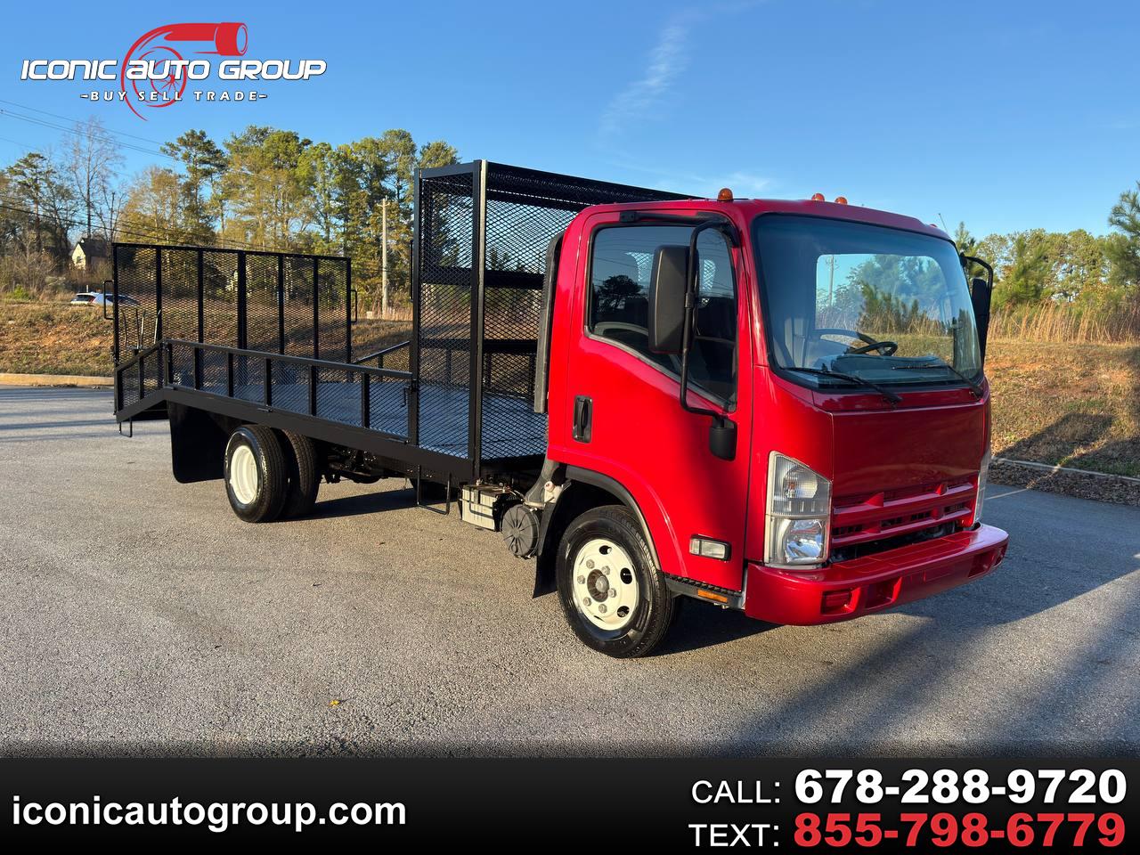 2015 Isuzu NPR GAS REG Open landscape body with dovetail! Ready to work!
