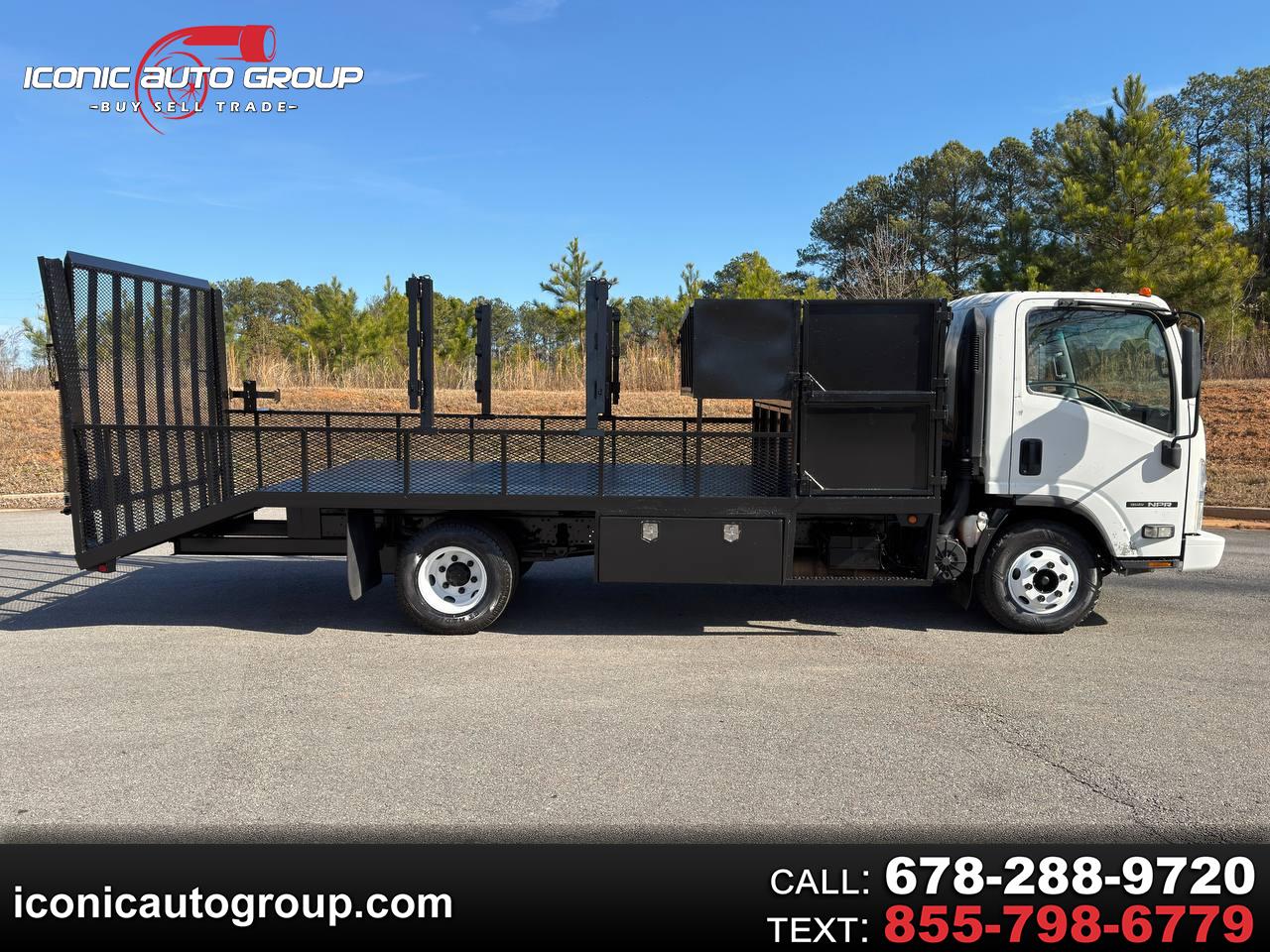 2014 Isuzu NPR 109" WB 17' BED/ FLAT DECK 130" /4' DOVE  W BOX