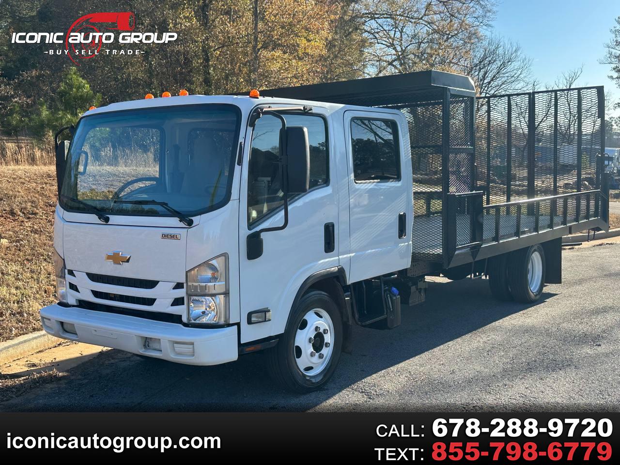 2020 Chevrolet 5500XD LCF Diesel 18' Landscape bed 14' flat deck 4' dove WB176"