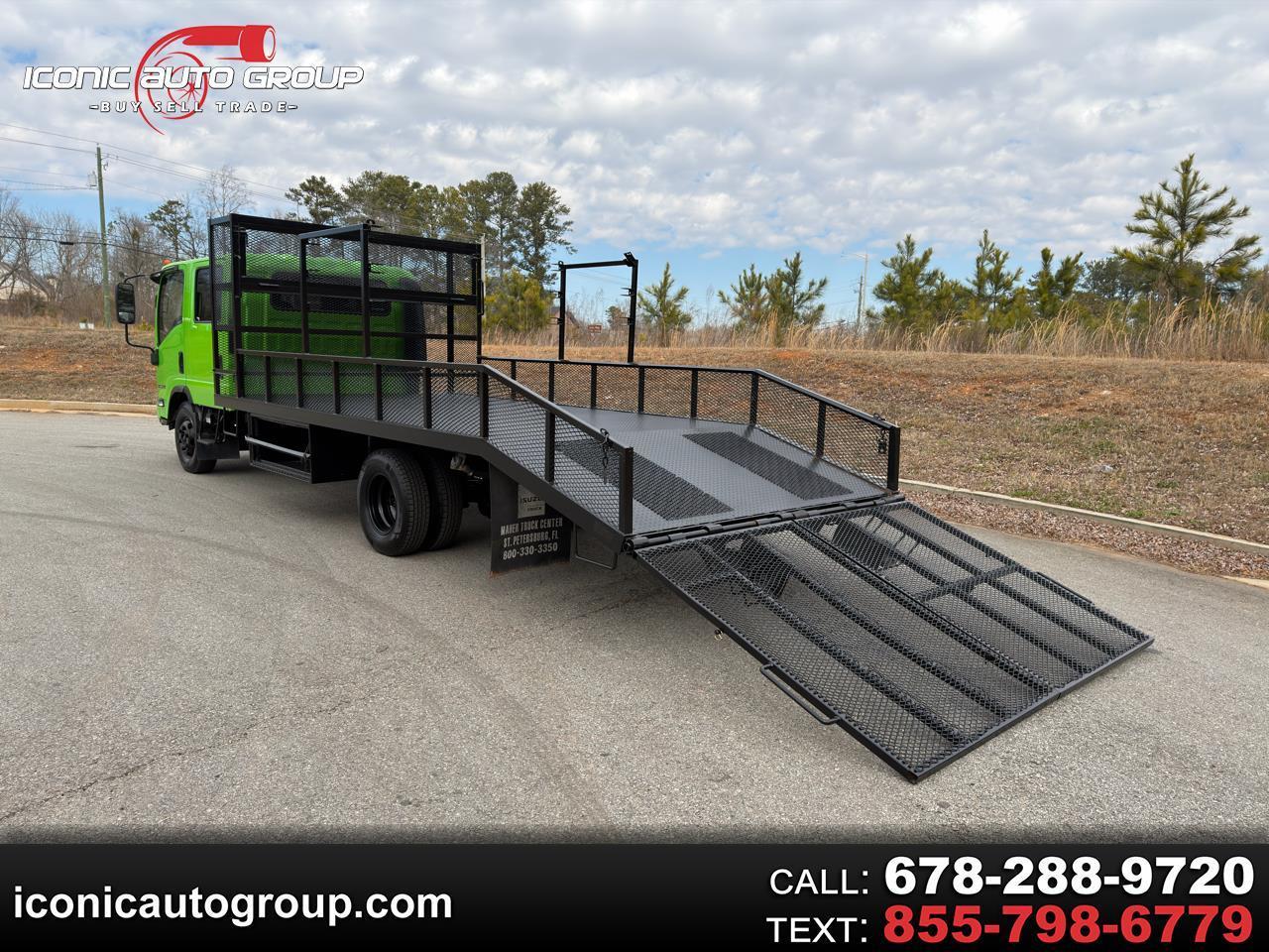 2015 Isuzu NPR 18ft Open Landscape 14ft Flat Deck 4ft Dove