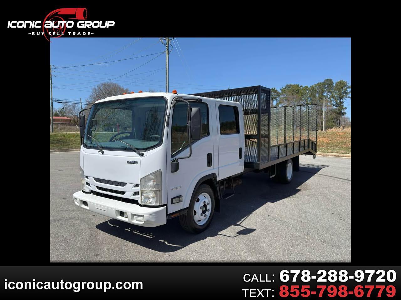 2015 Isuzu NPR HD CREW 176" WB 14500 18' bed 14' flat 4' dove