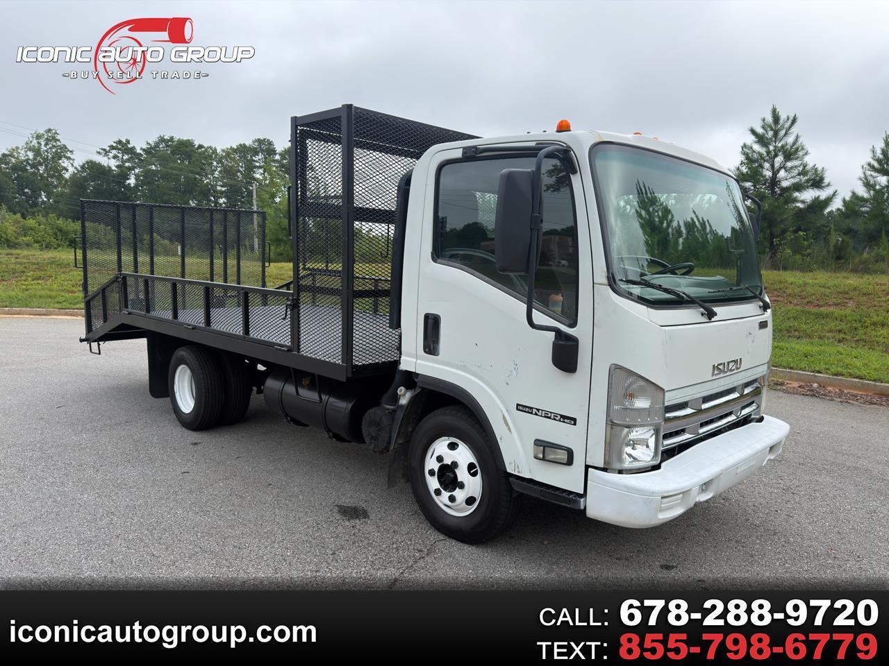 2009 Isuzu NPR HD DSL REG 12' FLATDECK 4' DOVE 90"WIDE 20" CAGE UP TOP