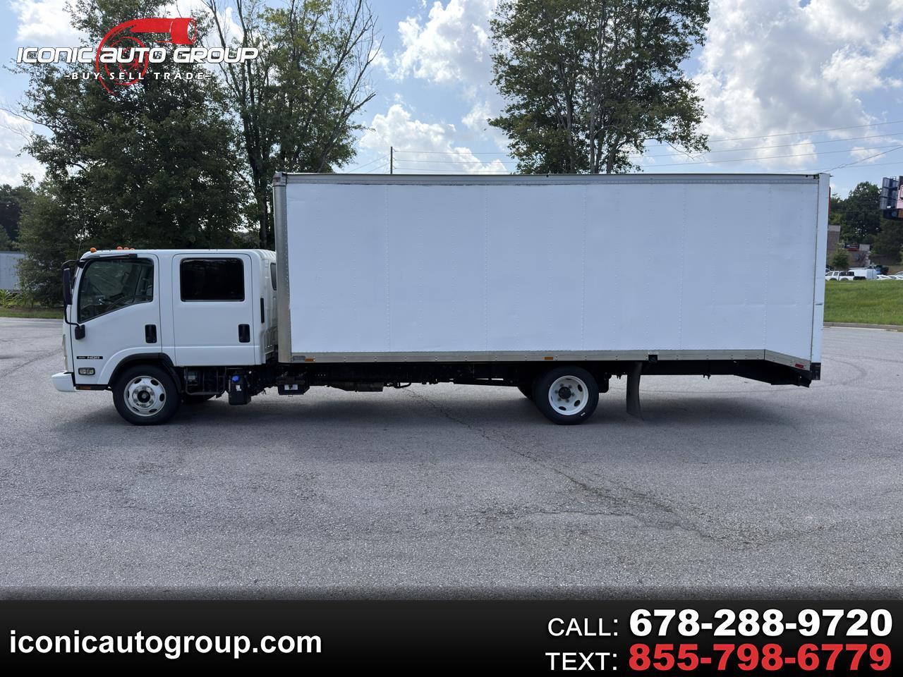 2018 Isuzu NQR DSL CREW 22' ENCLOSED SLT LANDSCAPE BOX W INTERNAL DOVETAIL